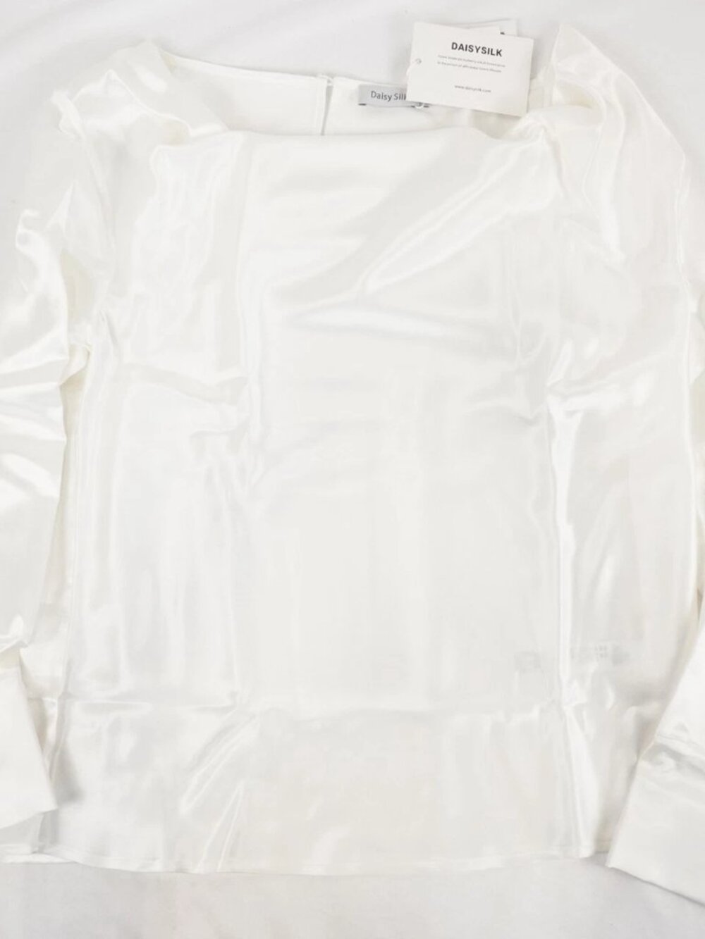 Daisy Silk Long Sleeve Blouse Party Formal Event Work Office Business Wardrobe